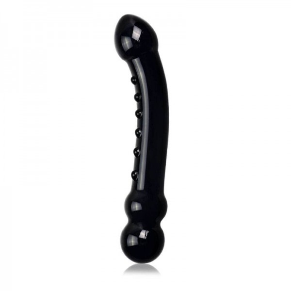 СТЪКЛЕНО ДИЛДО С РЕЛЕФ ROMANCE BLACK СТЪКЛЕНО ДИЛДО С РЕЛЕФ ROMANCE BLACK